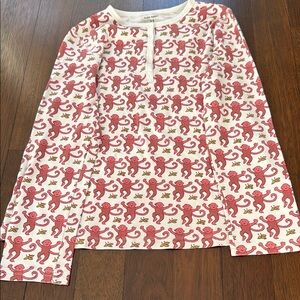 Roller Rabbit Long Sleeve Set Pink Monkey PJs